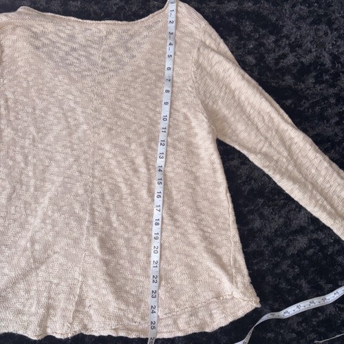 Ripcurl Womens Knit V Neck Embroidery Pullover Soft Sz Lg Sweater Beige Cream - Picture 17 of 19