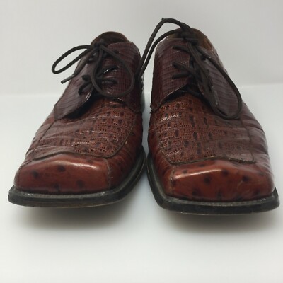 Vintage Fratelli Genuine Alligator Oxfords Fratelli Select Mens Aligator Genuine Leather Size 10.5  main image 2