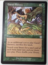 Gaea's Balance - Apocalypse - Magic the Gathering MTG Nice!