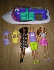 Barbie Dolls  + Ken + Boat - Bundle
