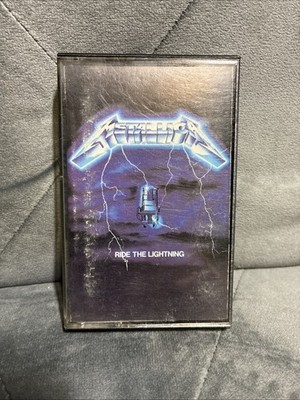 METALLICA RIDE THE LIGHTNING HEAVY METAL CASSETTE '84 ELEKTRA MEGAFORCE RARE OOP
