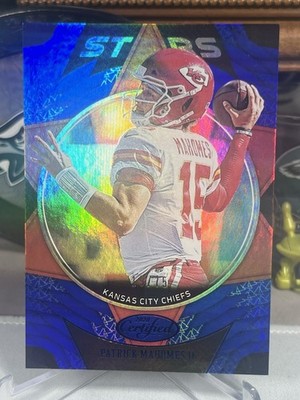 2020 Kansas City Chiefs Patrick Mahomes II Certified Stars 🌟 Blue 19/75