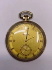 Antique Gruen 17 Jewels Gold Filled Pocket Watch Pre-Owned Doesn't Run (29-145)
