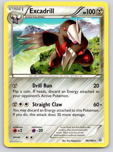 Excadrill 96/160 Rare Primal Clash Pokemon Lightly Played