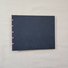 Black Handmade Sketchbook Journal, B Grade Art Journal, 0125