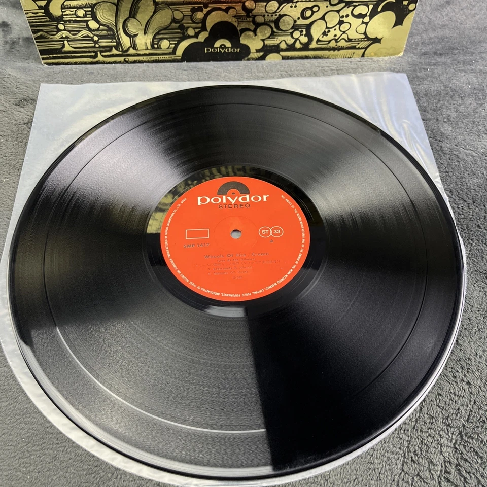 Cream – Wheels Of Fire Japan Pressing LP Vinyl Record Gold Sleeve Psych Rock - Bild 4 von 4