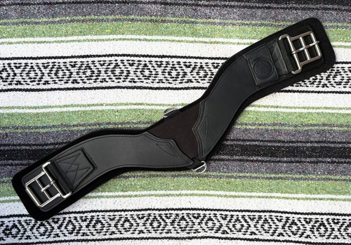 Total Saddle Fit -STRETCHTEC Western Cinch - 28” Black / Neoprene Liner