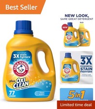 Concentrated OxiClean Liquid Detergent, 100.5 Fl Oz - Stain Remover for 77 Loads 0.18 per gallon