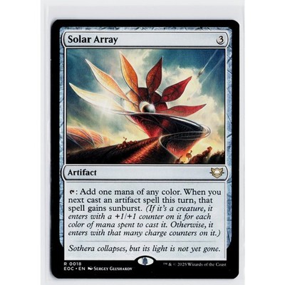 SOLAR ARRAY mtg NM-M Commander: Edge of Eternities 1 Rare
