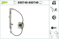 Valeo Fensterheber 850748 FüR Fiat Punto Evo Van Twinair Turbo 199AXZ1A 199BXZ1A