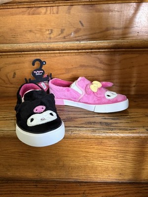 NWT My Melody & Kuromi Fuzzy Mismatch Slip-On Sneakers size 8 | eBay