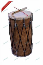 Professional Punjabi Mango Wood Bhangra Dhol Teak Production Free Padded Bag