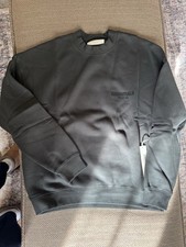 Fear of God Essentials FOG Stretch Limo Black Crew Neck Sweatshirt Size L