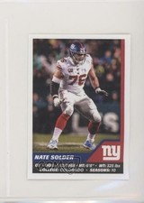 2021 Panini NFL Sticker & Card Collection Stickers European Nate Solder #322 uw8