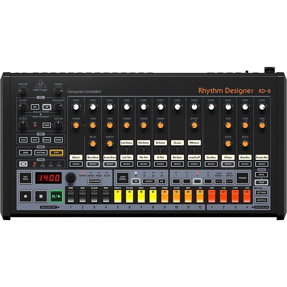 Аналоговая драм-машина Behringer RD-8 Mk2