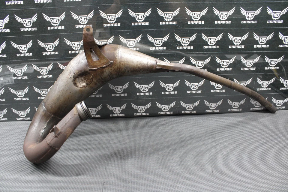 2005 SUZUKI 02-18 RM85 SCALVINI FÁBRICA FUNCIONA CONE EXHUAST TUBO CÂMARA CABEÇALHO - Imagem 3 de 4