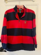 Lauren Ralph Lauren Striped Rugby Sailing Shirt - Small PetiteThis s