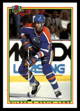 1990-91 Topps Bowman Kevin Lowe #198 Edmonton Oilers NHL Hockey Base Set