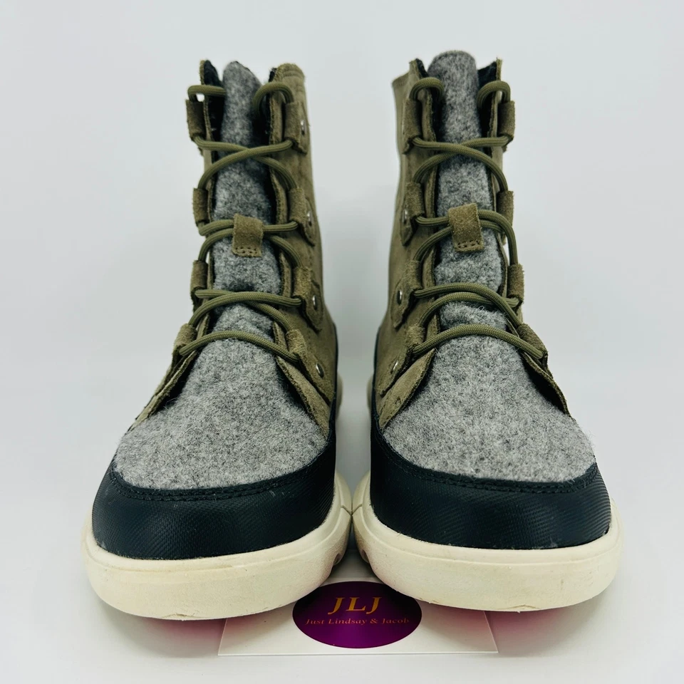 Sorel Explorer II Joan Sage/Fawn Felt Waterproof Insulated Winter Boots Size 9.5 - Image 2 of 4