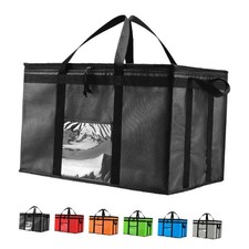 Insulated Cooler Bag and Food Warmer for Delivery  Grocery 3XL 1 Black
