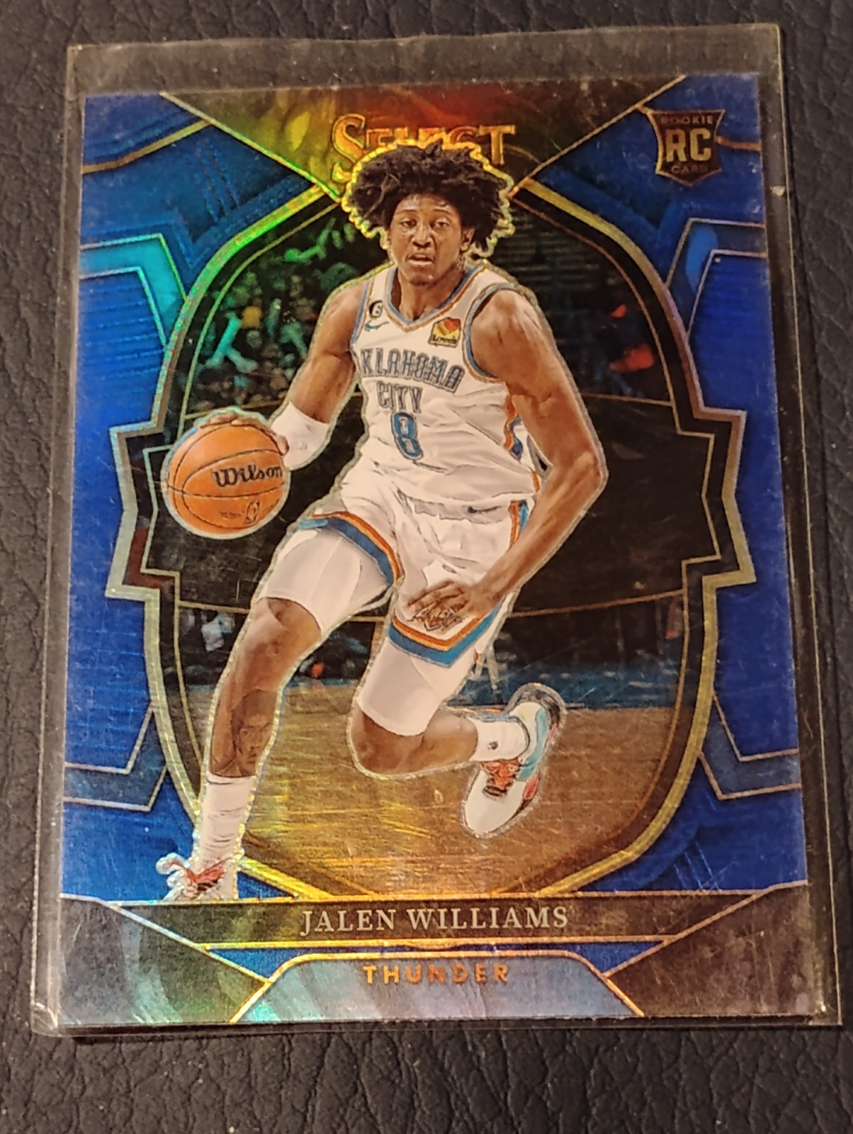 2022-23 Panini Select Basketball Blue Prizm - #90 Jalen Williams (RC) - Thunder