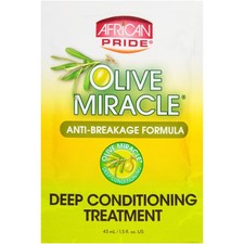 African Pride Olive Miracle Deep Conditioning Treatment Case of 8