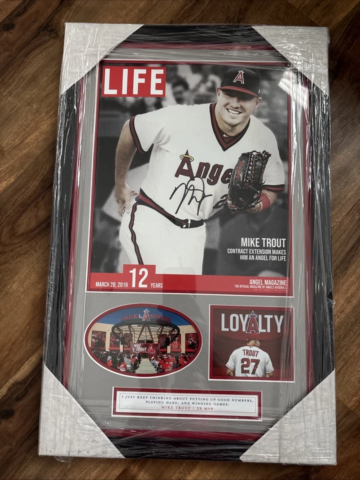 MIKE TROUT Angels Signed Life Magazine Loyalty FRAMED PSA/DNA Authentic LOA - Image 2 of 4