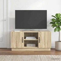 Tv-Schr?Nk 102 X 34,5 X 47 Cm Sonoma-Eiche Holzwerkstoff