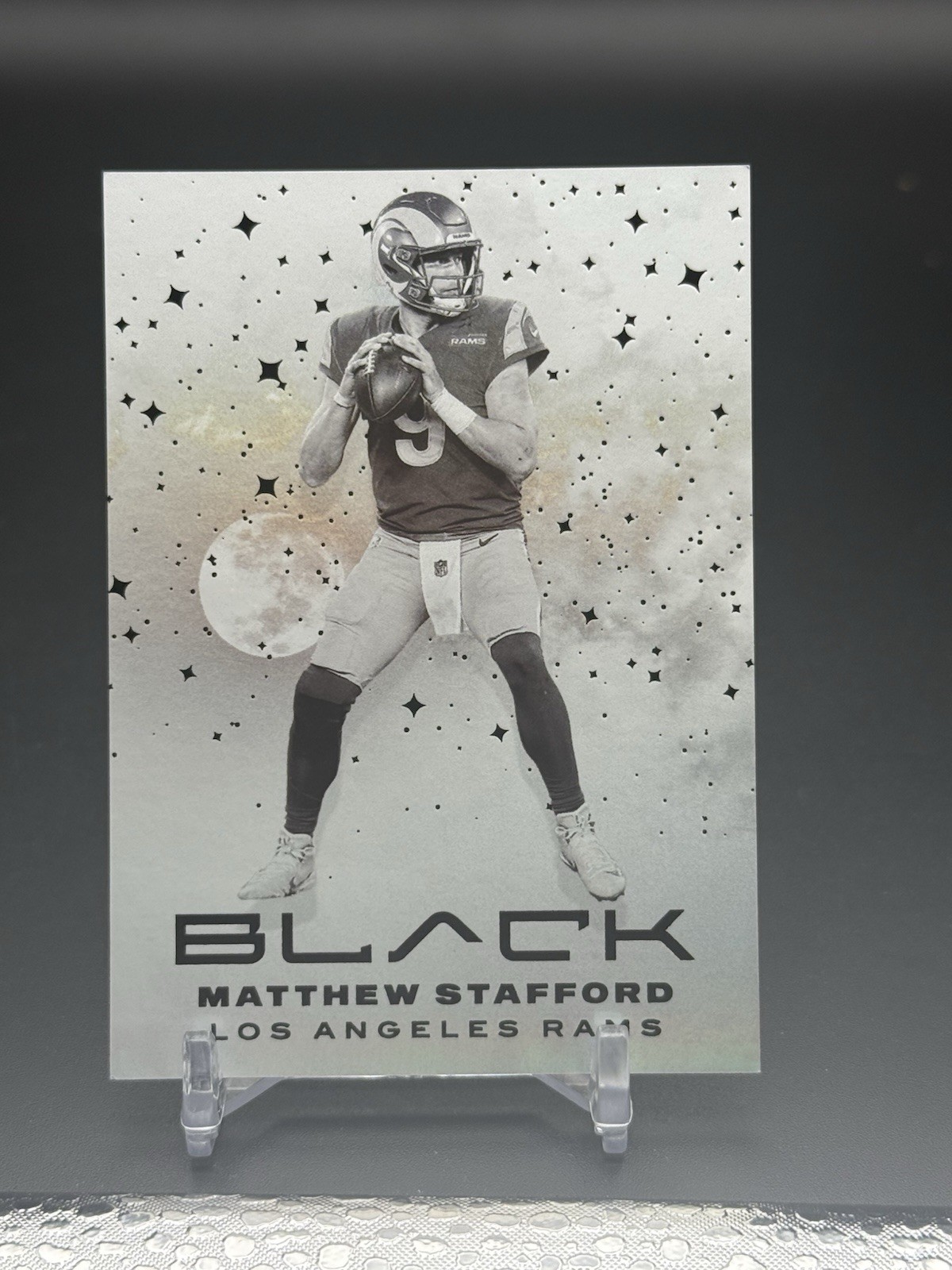 2021 Panini Black - White Night Matthew Stafford #WN-25