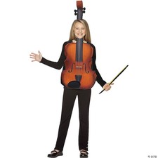 Rasta Imposta Violin Costume Fiddle Musical Instruments Dress Up Cosplay Party