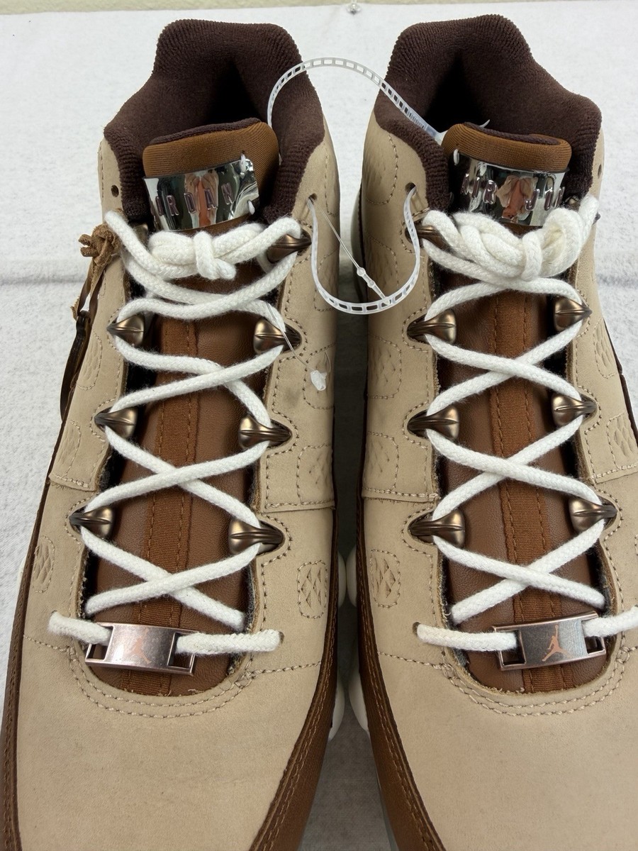 Nike Air Jordan 9 G Golf Masters 2024 Woodgrain Shoes FN6929-200 Mens 10.5 New Nike Air Jordan 9 G Golf Masters Woodgrain FN6929-200 Men main image 4