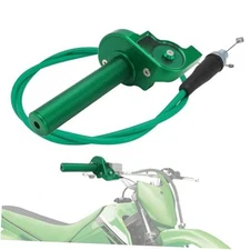 7/8" 22mm Quick Twister Throttle Assembly + Throttle Cable CNC Univerdal green