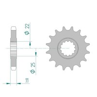Afam Ritzel #530 17 ZäHne (FüR: Yamaha Fzr 750 R OW01 3PJ 89-92 )