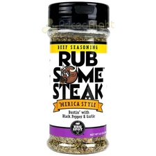 Rub Some Steak Beef Seasoning 5.6 Oz Bustin Black Pepper & Garlic Gluten Free