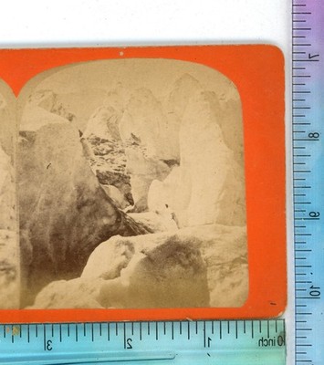 Ice Peaks Grindelwald Glacier Switzerland Stereoview