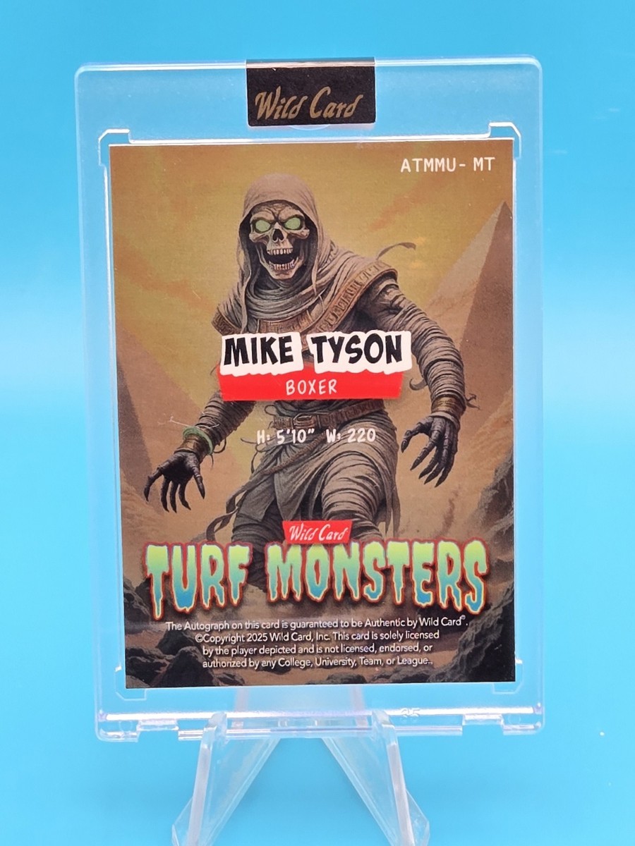 MIKE TYSON - 2025 Wild Card Haunted Hits TURF MONSTER MUMMY AUTO