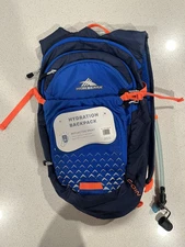 HIGH SIERRA Blue/Orange 2L CRAGIN HYDRATION BACKPACK Hike Gear Water Gym Bag NEW