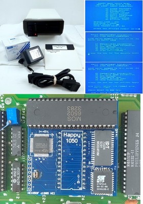 Atari Happy Upgraded 1050 Disk Drive With Accessories Reads, Writes & Formats