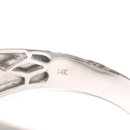 Herrenring Cirari 14 Karat Weißgold Onyx und Diamanten Größe 11 - Bild 8 von 8
