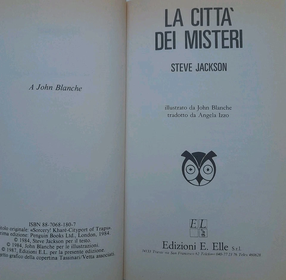 Librogame - Sortilegio n2 - La Città Dei Misteri 1987 - Immagine 4 di 4