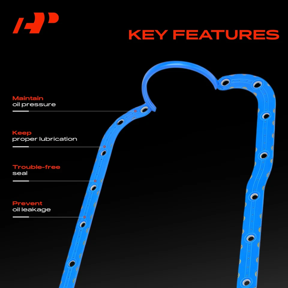 Junta de cárter de aceite de motor A-Premium para Ford F-150 F-250 1988-1996 Explorer Lincoln Foto 4 de 4