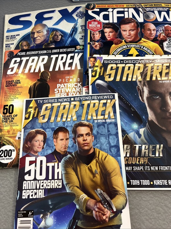 Lot of 5 Star Trek Magazines