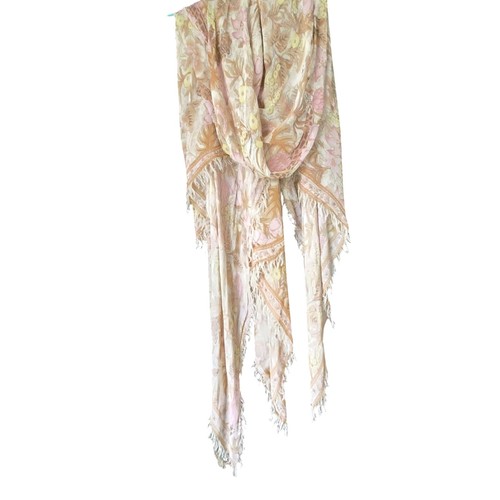 Sciarpa da viaggio Spell and the Gypsy Jungle stampa sarong scialle fiori giraffa uccellini - Foto 7 di 9