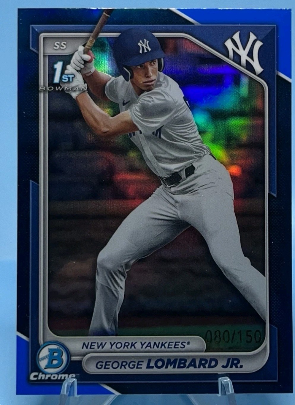 2024 Bowman - Chrome Prospects George Lombard Jr. #BCP-79 Blue Refractor /150