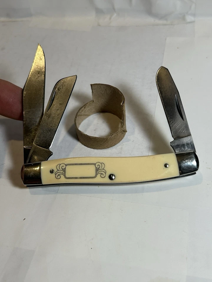 CUCHILLOS DE COLECCIÓN 82 SCHRADE USA SC505 PATOS CAZA SCRIMSHAW GANADERO Foto 4 de 4