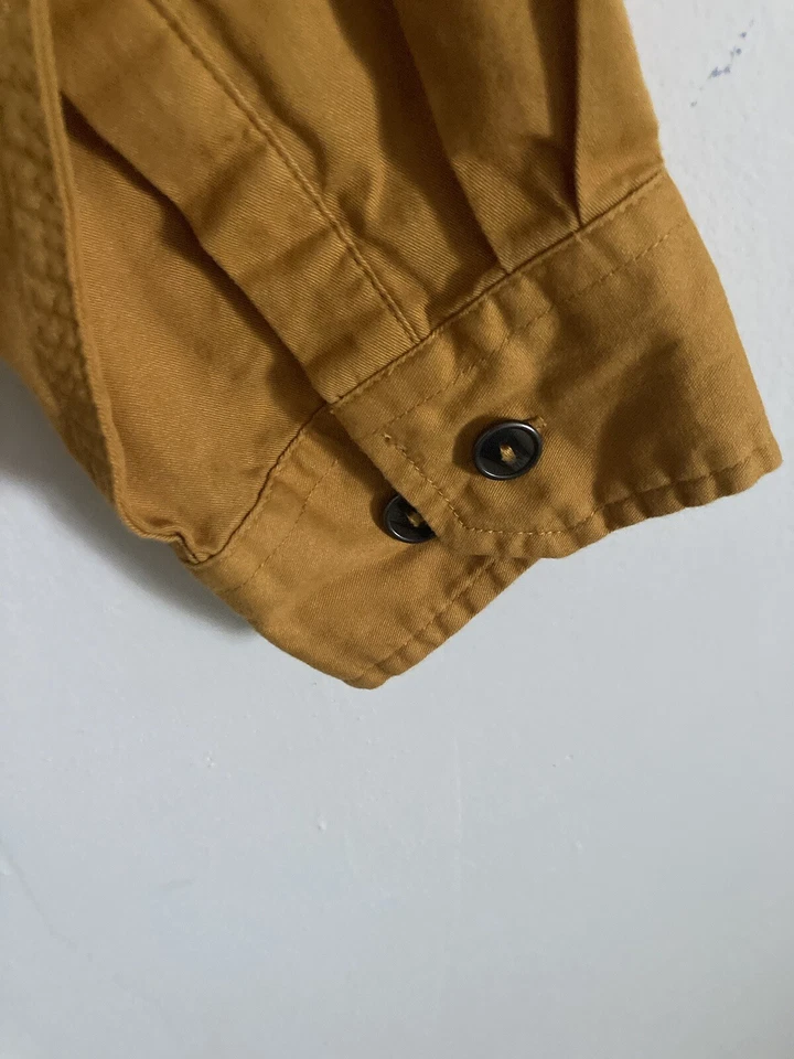 Camisa para hombre Territory Ahead talla L algodón manga larga abotonada amarilla Foto 4 de 4