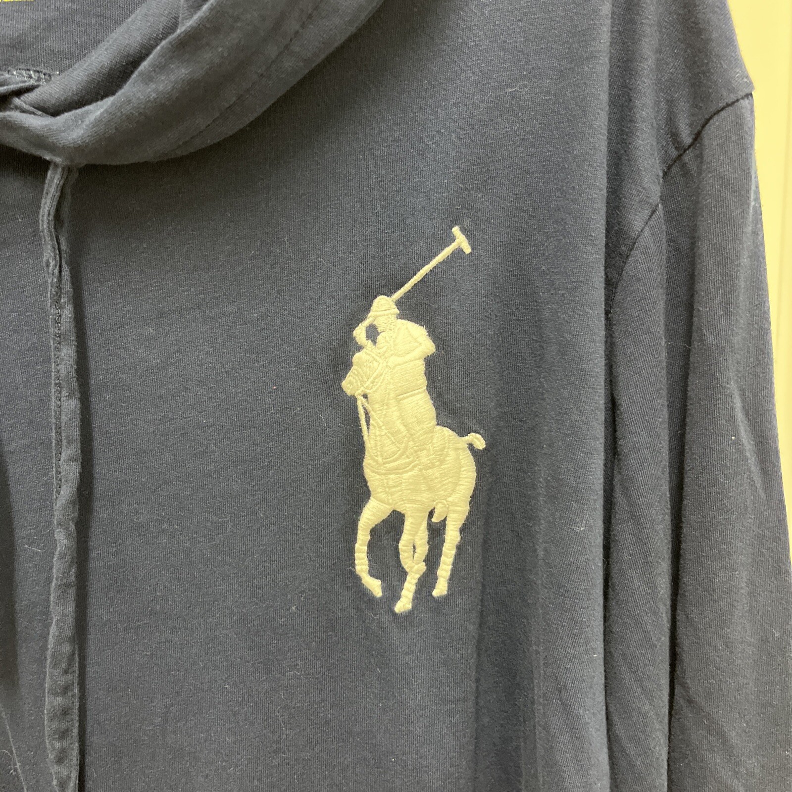 Polo Ralph Lauren Uomo Felpa con Cappuccio Camicia Sottile BIG PONY Logo Bandiera L G Spell Out