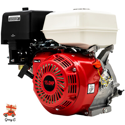 15 HP 4 Stroke Engine Motor OHV Horizontal Go Kart Motor Recoil Start 420 CC