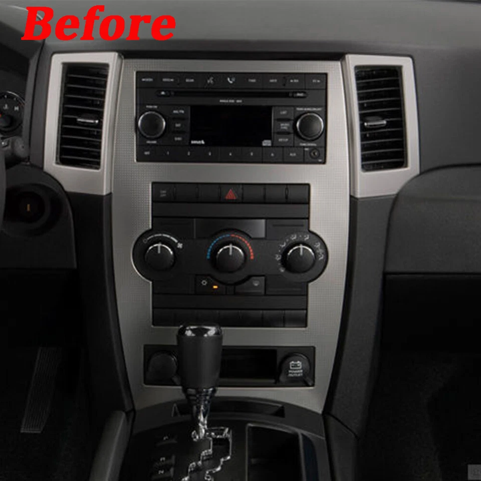 Radio estéreo para automóvil Jeep Grand Cherokee 2008-2010 Android 13 Carplay navegación GPS Foto 3 de 4