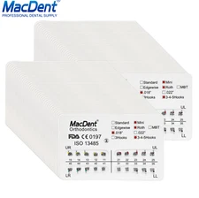 MacDent Dental Orthodontic Metal Brackets Braces Mini/Standard Roth/MBT 022/018 